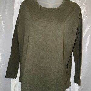PINK Victoria's Secret Olive Long Sleeve Top